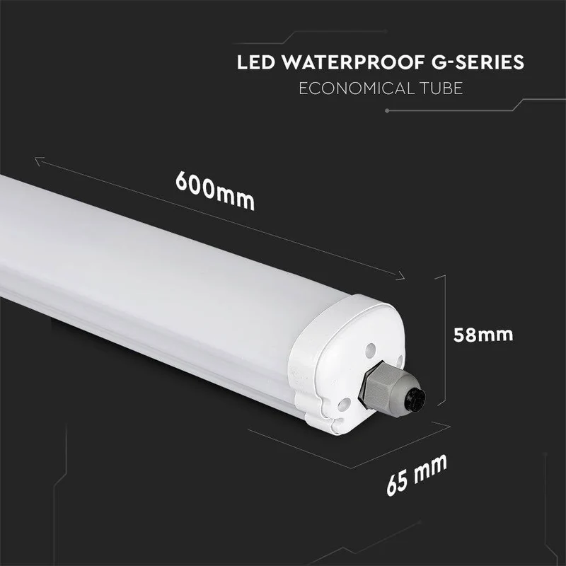 6x B-Ware V-TAC LED-Feuchtraumleuchte LED-Röhre VT-6076 Neutralweiß Weiß 18W EEK E 6 STÜCK