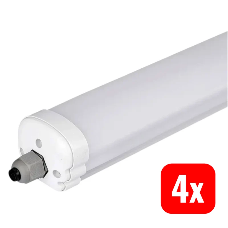 4x B-Ware V-TAC LED-Feuchtraumleuchte Neutralweiß 18W EEK E VT-6076 LED-Röhre 4STÜCK