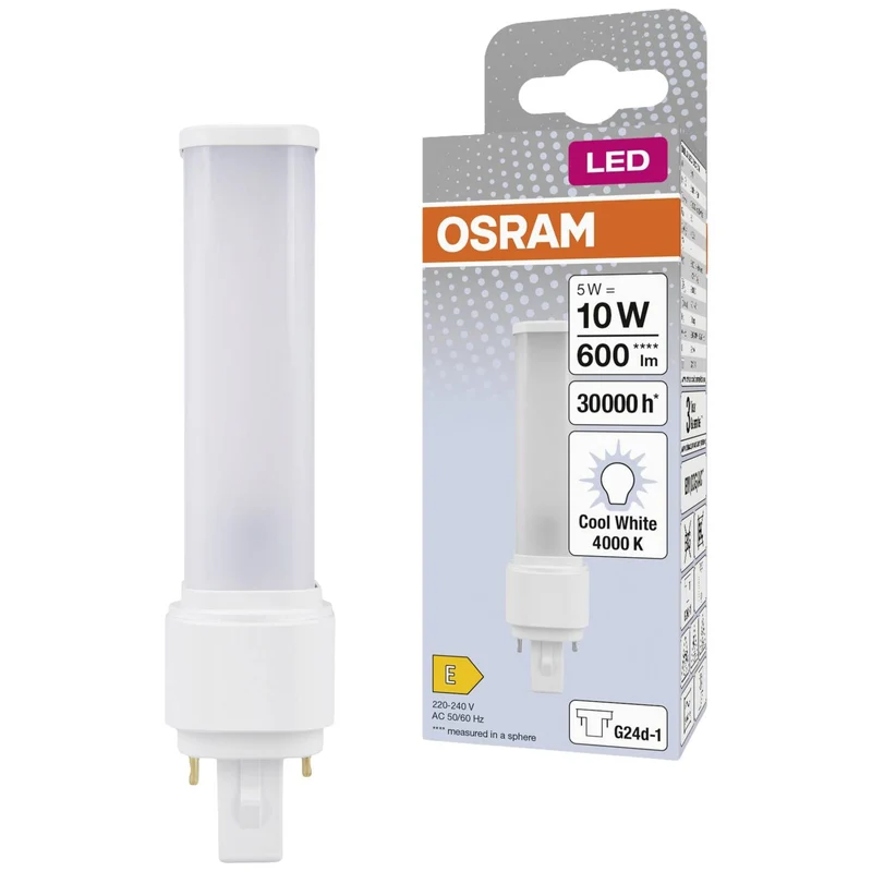 B-Ware OSRAM DULUX LED D10 EM 5W 840 G24D-1 Lampe Leuchte Licht 6 STÜCK