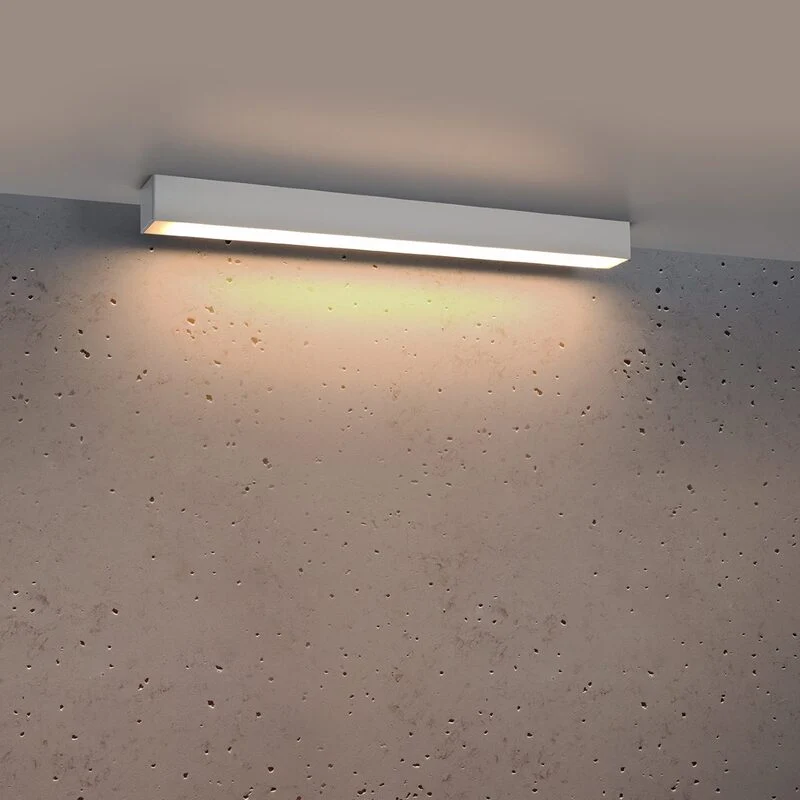 B-Ware Sollux Lighting Deckenleuchte Lampe Pinne LED Grau Aluminium Clean
