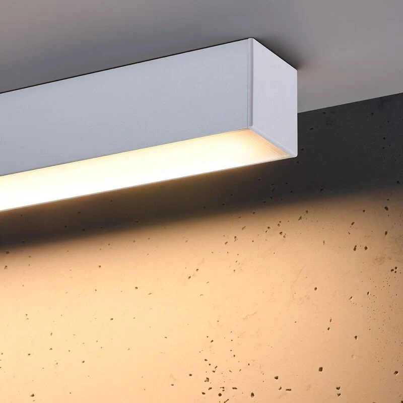 B-Ware Sollux Lighting Deckenleuchte Lampe Pinne LED Grau Aluminium Clean