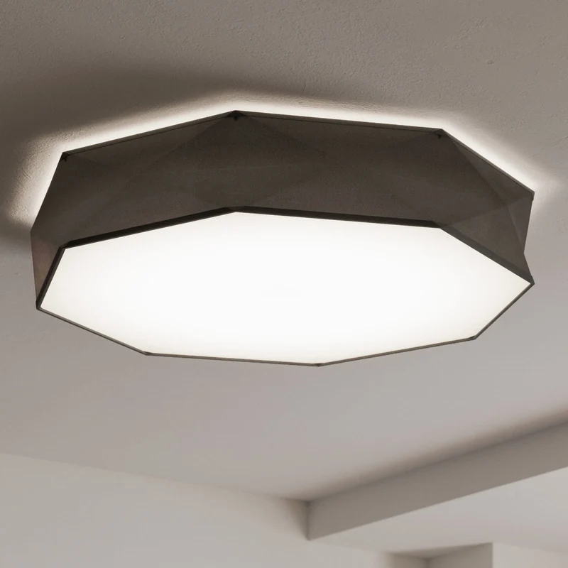 B-Ware Euluna Deckenlampe Deckenlampe Lampe Leuchte Kantoor New Ø 88cm schwarz