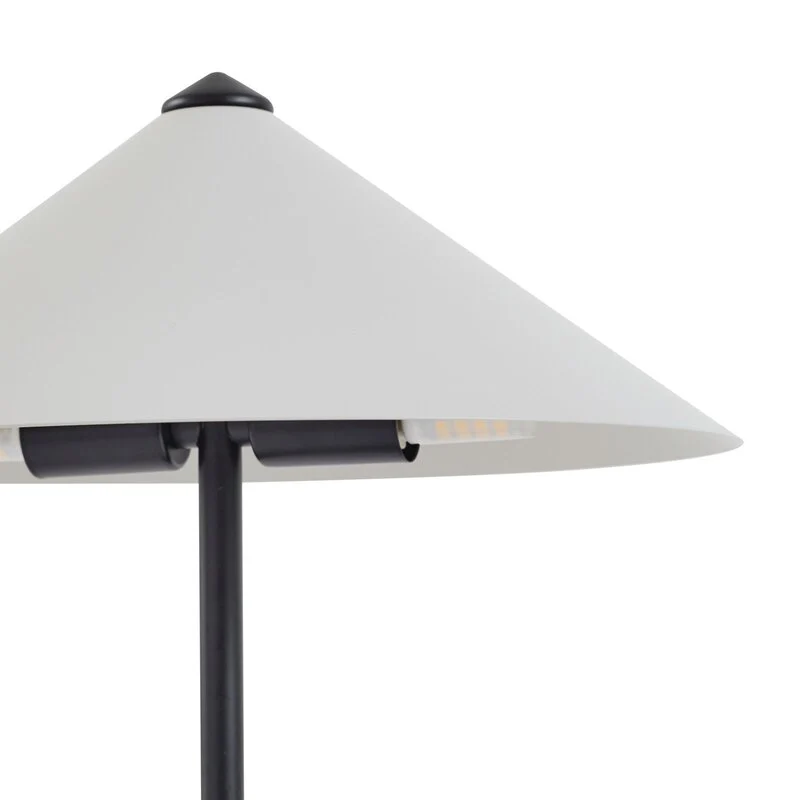 B-Ware Lindby Tischleuchte Lampe Norvik Tischlampe Höhe 35 cm schwarz grau Metall332