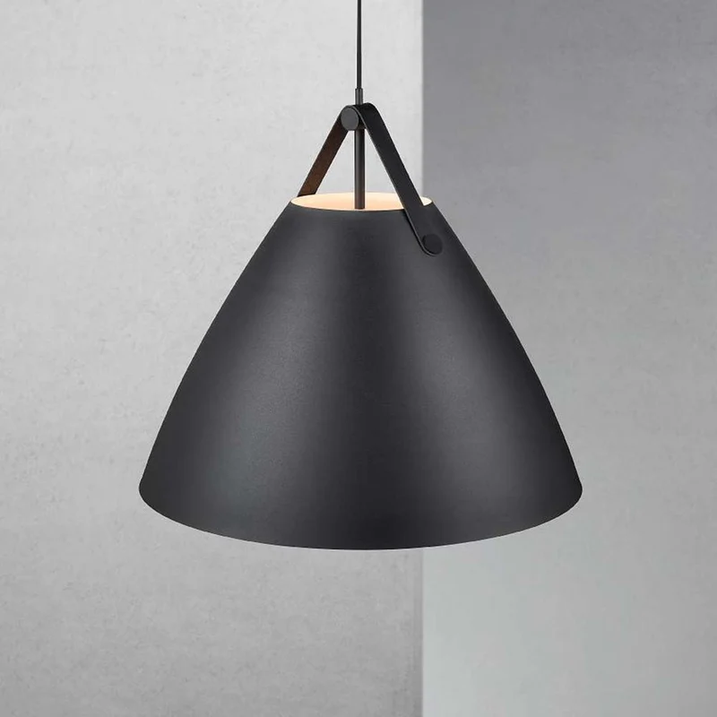 Pendellampe Strap 68 Schwarz