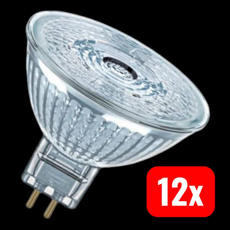 B-Ware OSRAM LED-Reflektor Glühbirne Leuchtmittel Star GU5,3 8W 12V warmweiß 12 STÜCK