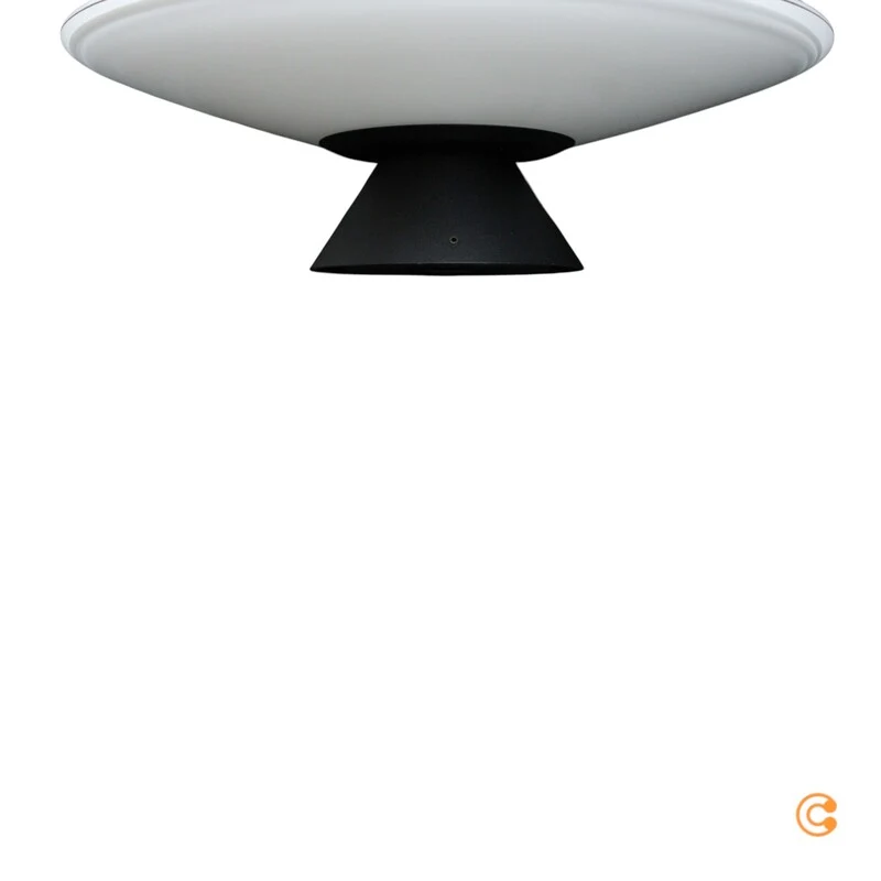 B-Ware Paul Neuhaus Deckenlampe Deckenleuchte LED Elipsa weiß schwarz Glas Eisen Ø 35cm