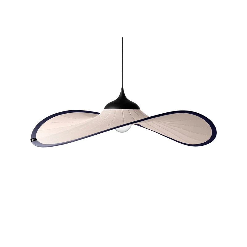 B-Ware Easy Light Pendelleuchte Hängelampe Bloom creme Textil Edelstahl 120 cm E27 LED