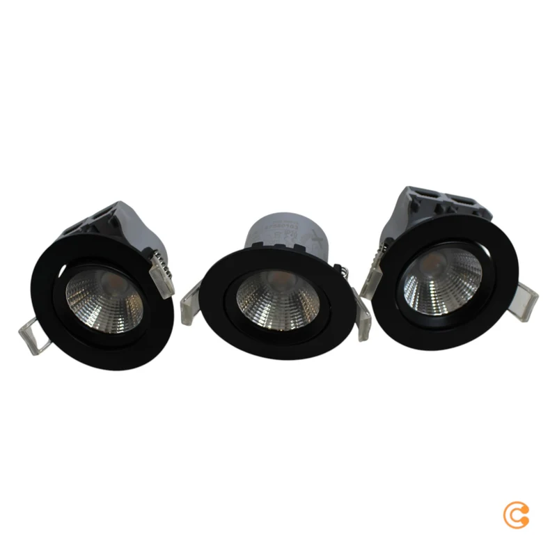 B-Ware Nordlux LED-Deckeneinbauspot Freemont Deckenlampe Deckenleuchte 3er Set schwarz