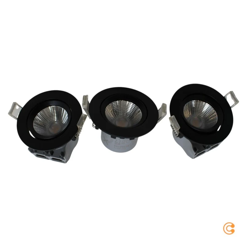 B-Ware Nordlux LED-Deckeneinbauspot Freemont Deckenlampe Deckenleuchte 3er Set schwarz