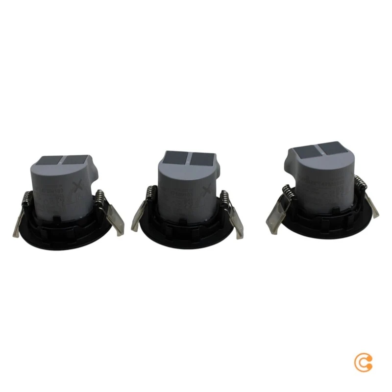 B-Ware Nordlux LED-Deckeneinbauspot Freemont Deckenlampe Deckenleuchte 3er Set schwarz