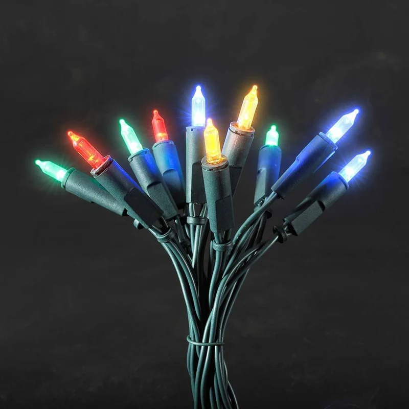 LED Minilichterkette 50 bunte Dioden