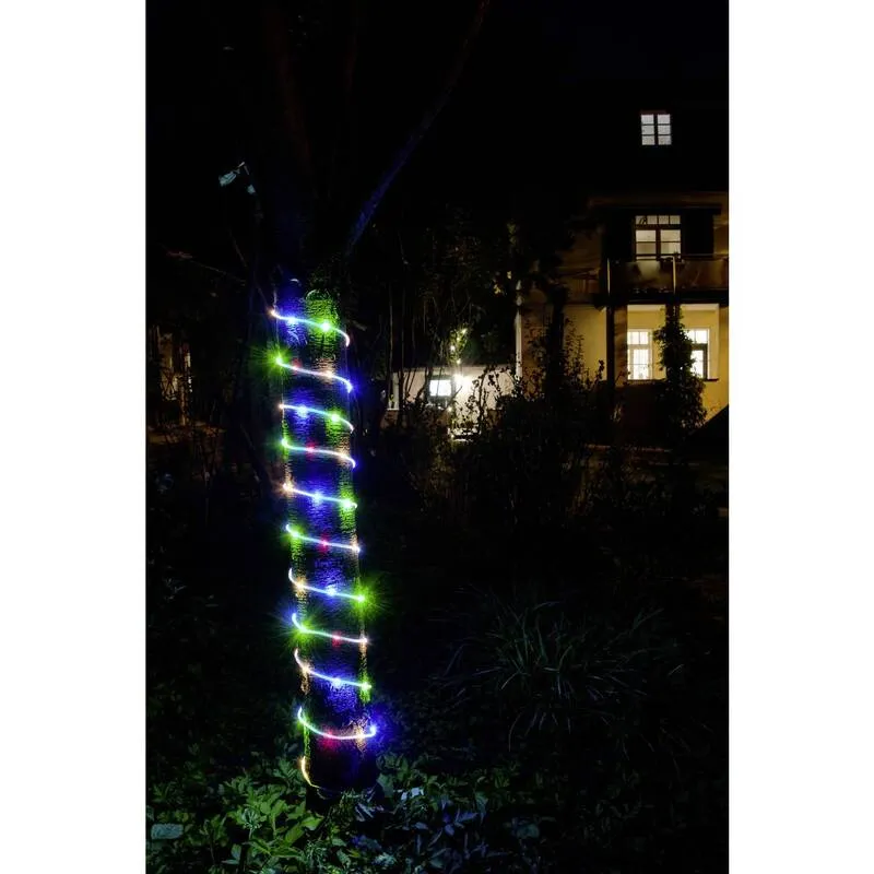 B-Ware Konstsmide 3773-500 LED-Lichtschlauch Mini inkl. Timer Bunt 5m Länge Außen IP44