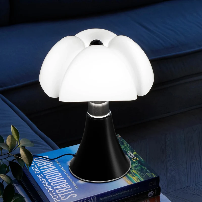 B-Ware Martinelli Luce Tischleuchte Lampe Pipistrello braun Edelstahl SIEHE TEXT/FOTO