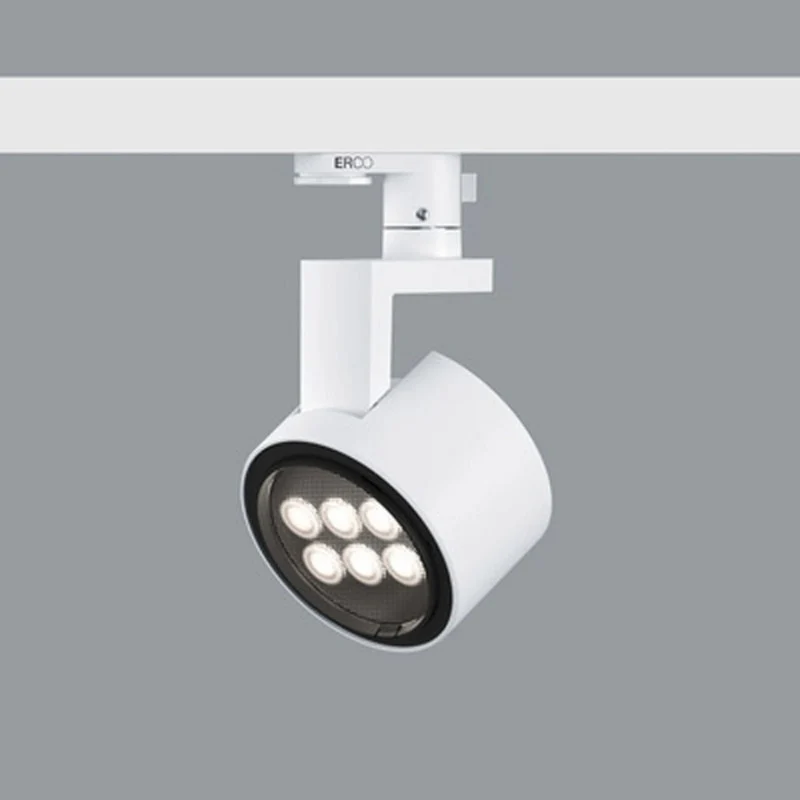 B-Ware ERCO Strahler Spot Leuchte 230V LED 12W Flood 930 Weiß Stromschiene SIEHE TEXT