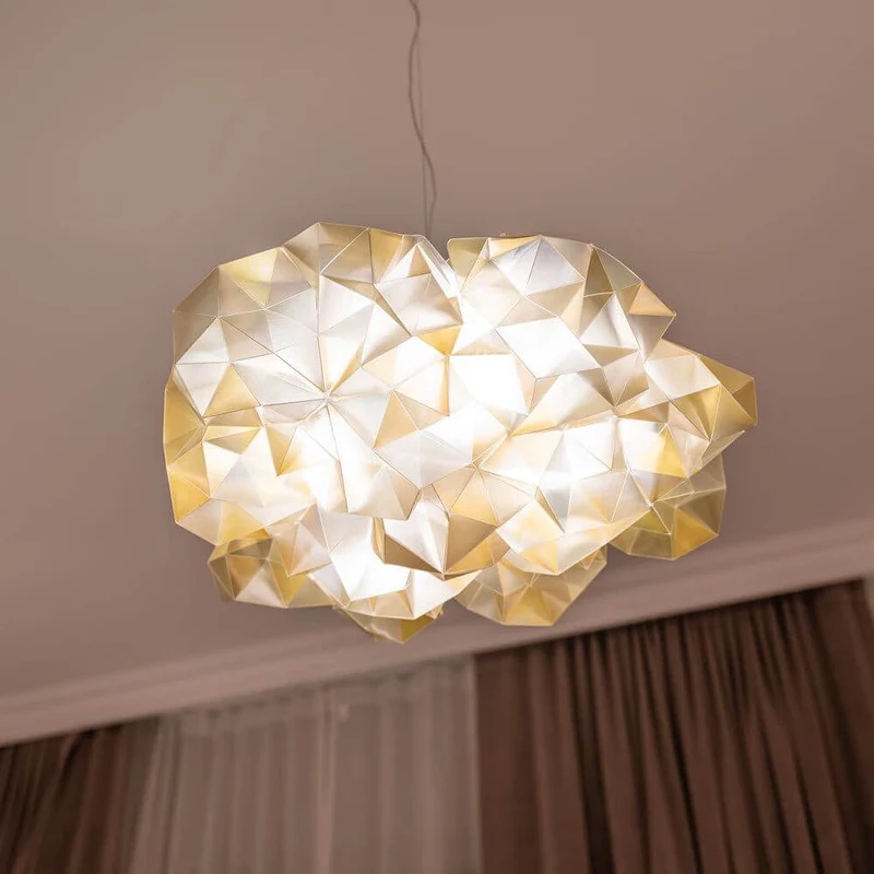 Slamp Hängelampe Drusa Goldfarben, Velvet