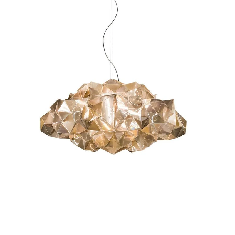 Slamp Hängelampe Drusa Goldfarben, Velvet