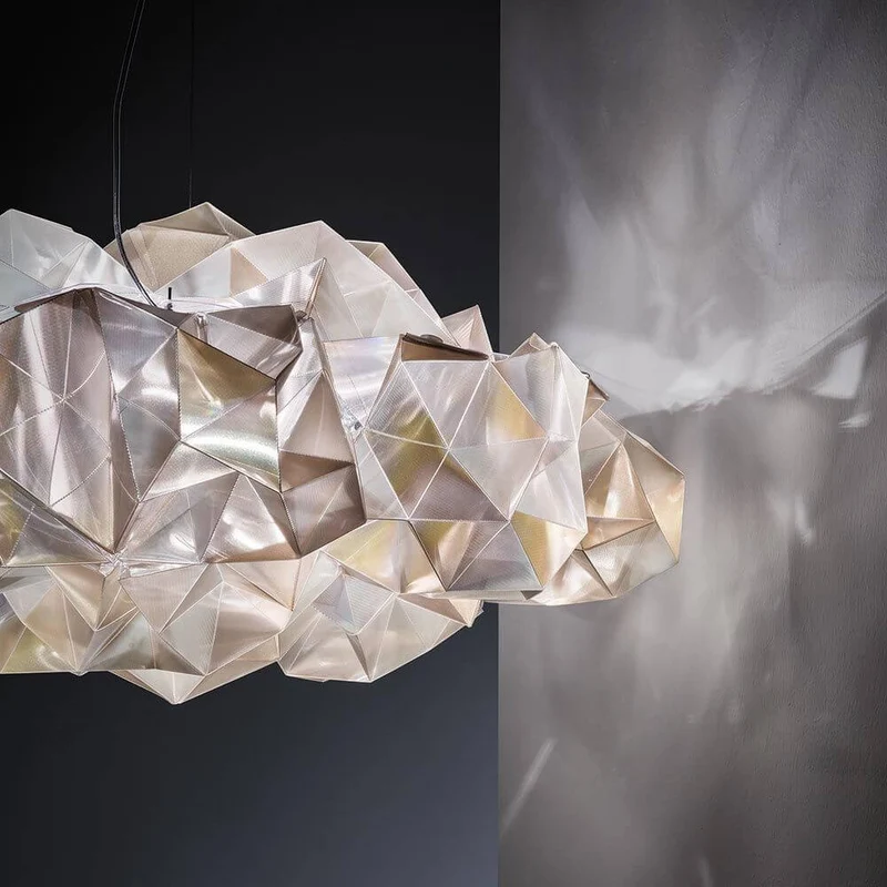 Slamp Hängelampe Drusa Goldfarben, Velvet
