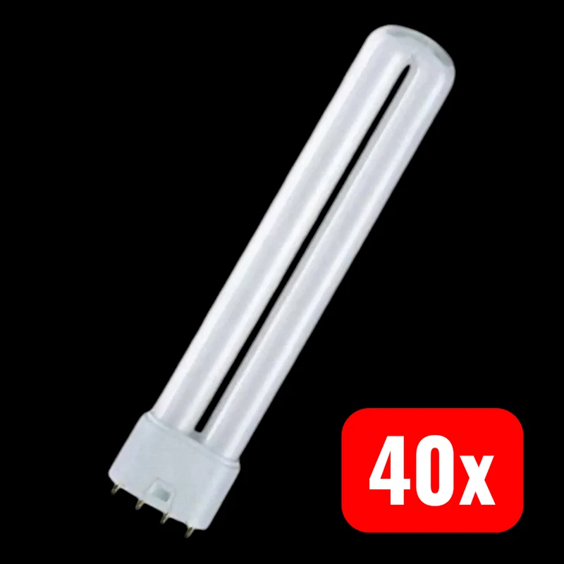 40x B-Ware OSRAM Energiesparlampe EEK A 2G11 533 mm 55 W Warmweiß Stabform dimmbar 40 STÜCK