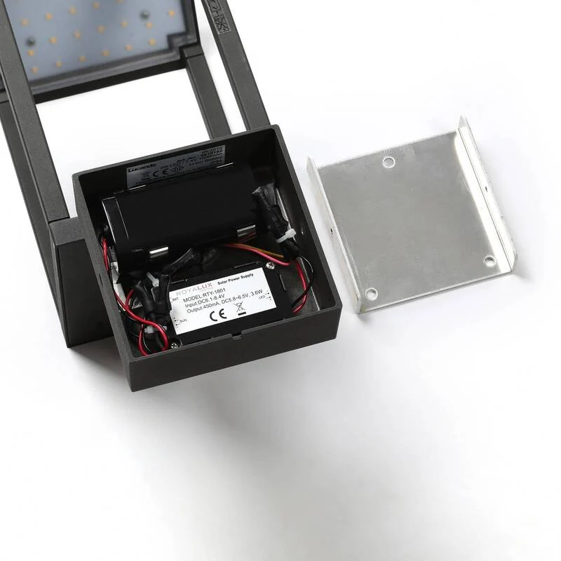 B-Ware Lucande Außenwandleuchte Wandleuchte Außenlampe LED Solar grafitgrau Bewegungsme