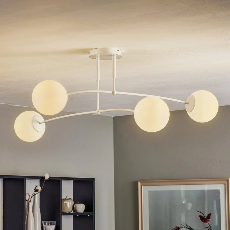B-Ware Euluna Deckenlampe Pregos 4 Deckenlampe Deko-Deckenlicht E14 vierflammig weiß261
