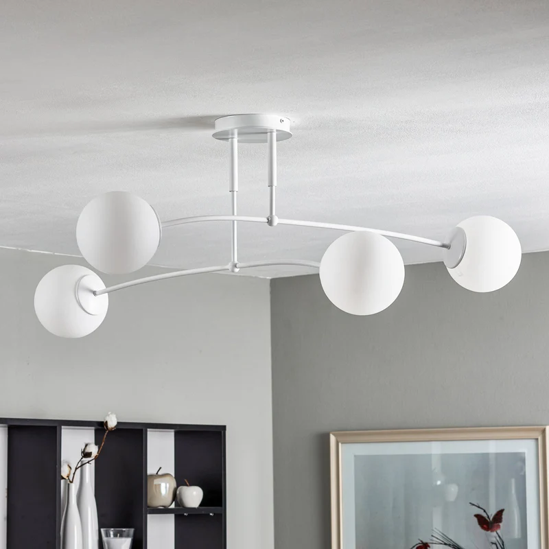 B-Ware Euluna Deckenlampe Pregos 4 Deckenlampe Deko-Deckenlicht E14 vierflammig weiß261