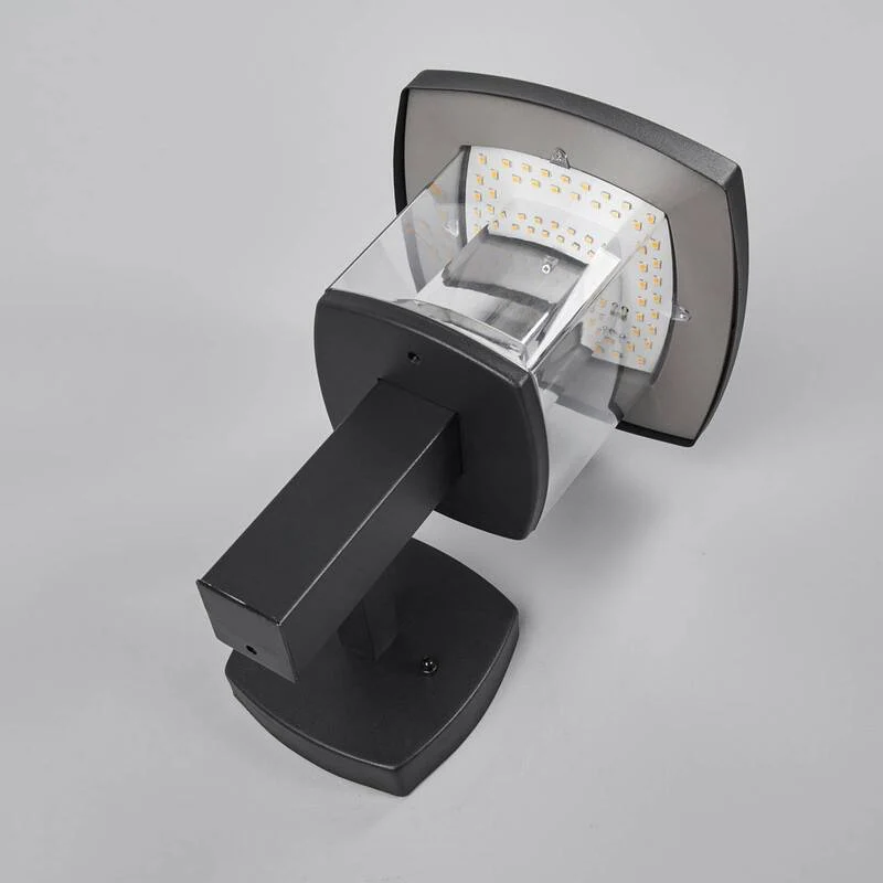B-Ware Lindby LED-Außenwandleuchte Askan Wandleuchte Außenlampe Lampe Edelstahl schwarz