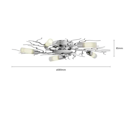 B-Ware Lindby Verästelte LED-Deckenlampe Deckenlampe Lampe Leuchte hängend Felicity