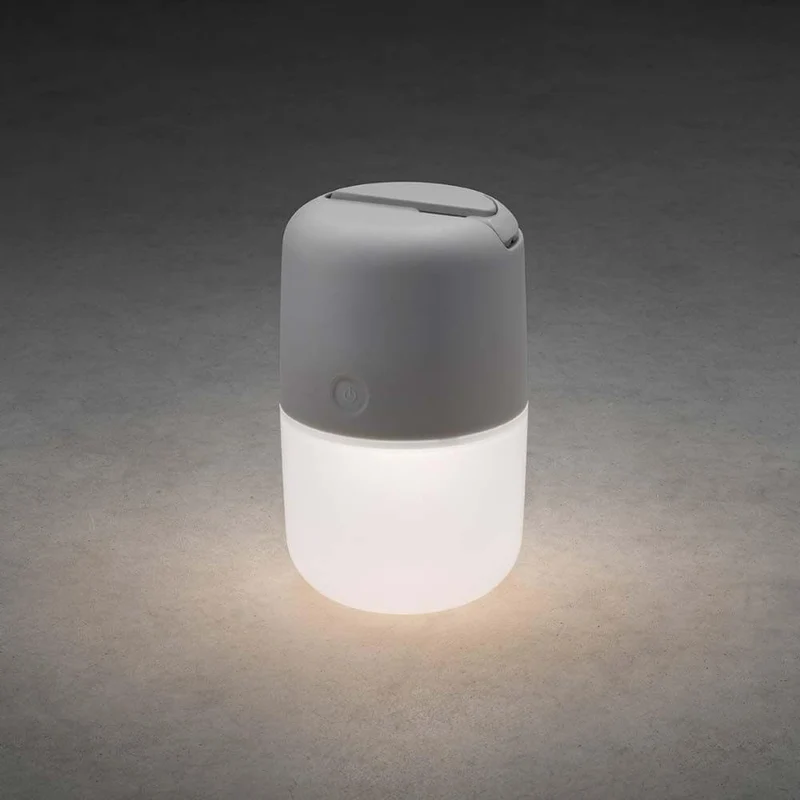 LED Solarleuchte Assisi zum Hängen oder Hinstellen Grau