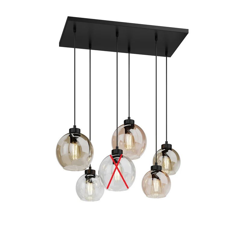 B-Ware TK Lighting CUBUS Hängeleuchte Pendelleuchte Lampe 6-flammig SIEHE TEXT/FOTO874
