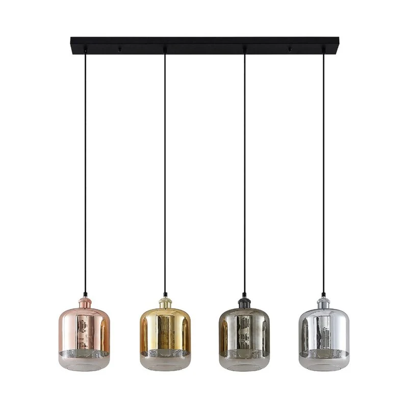 B-Ware Lindby Tallinn Hängeleuchte Hängelampe Deckenlampe Küchenlampe Lampe E27 4-flmg