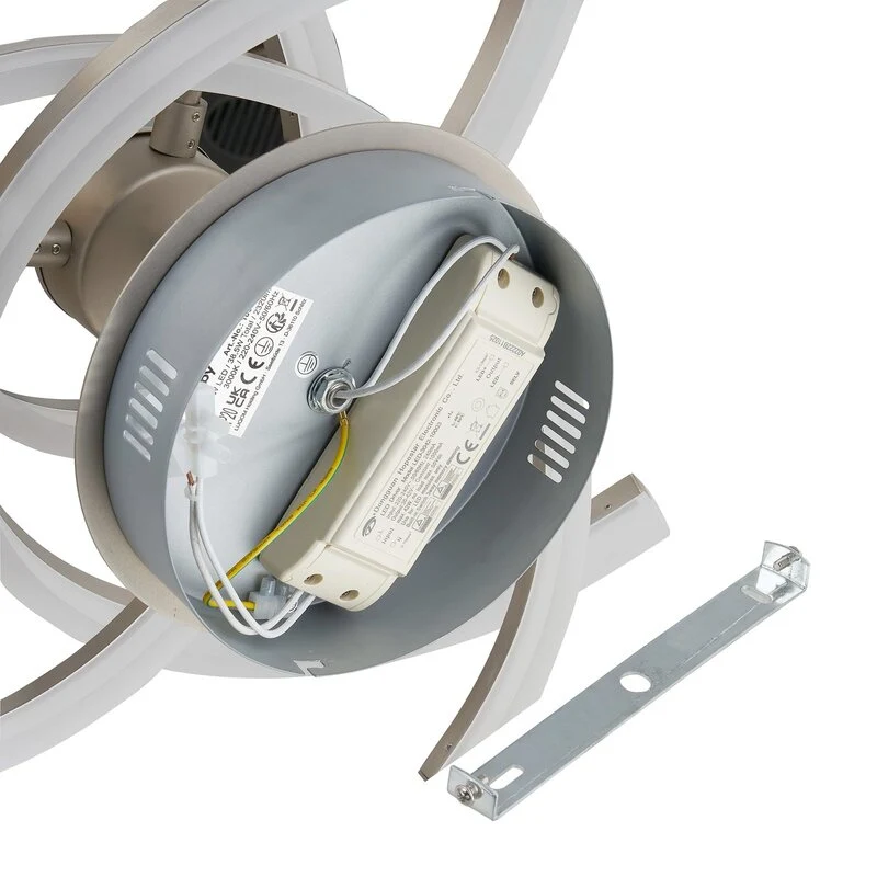 C-Ware Lindby Divalis LED-Deckenlampe Deckenleuchte stepdim nickel SIEHE TEXT/FOTO