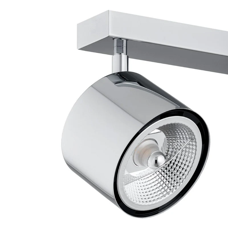 B-Ware Chloe Deckenspot Leuchte Spot chrom glänzend Stahl verchromt Glas dreiflamm279