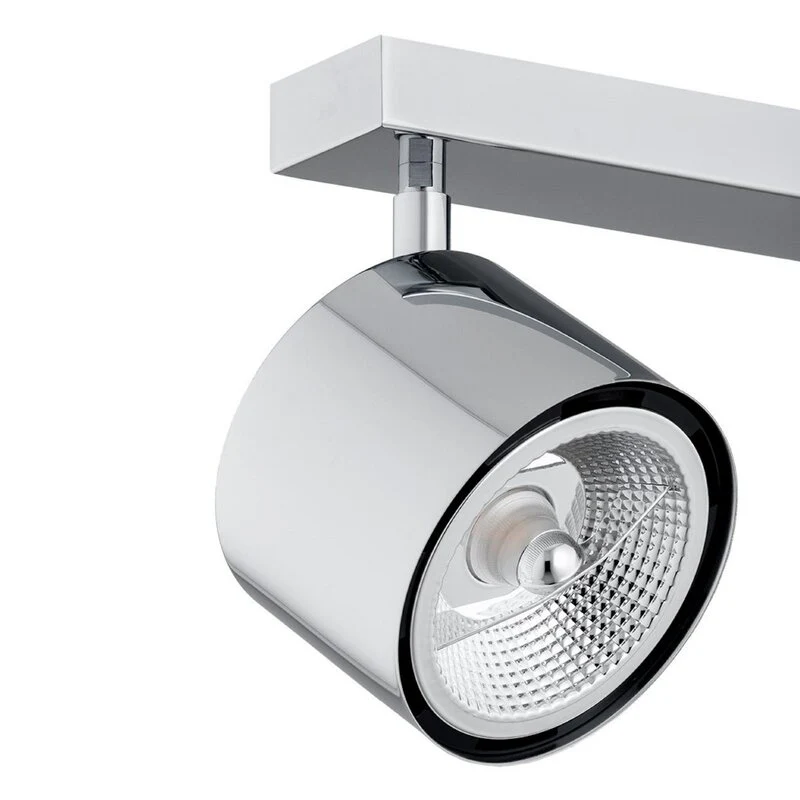 B-Ware Chloe Deckenspot Leuchte Spot chrom glänzend Stahl verchromt Glas dreiflamm279