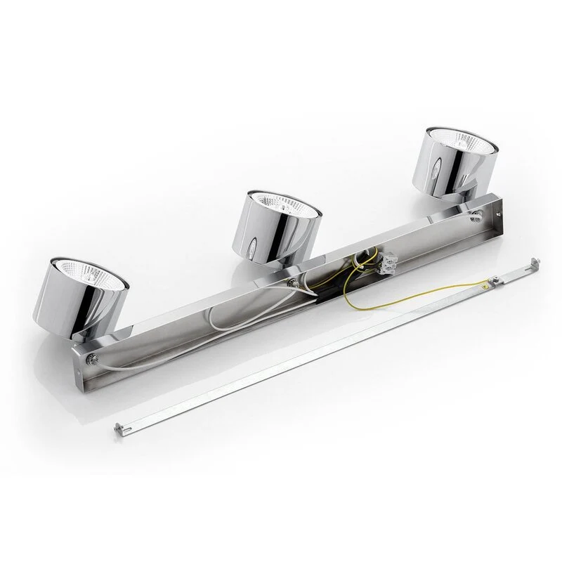 B-Ware Chloe Deckenspot Leuchte Spot chrom glänzend Stahl verchromt Glas dreiflamm279