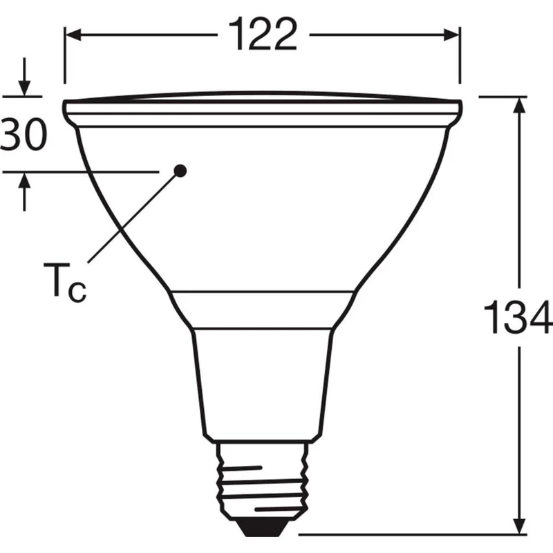 12x B-Ware LEDVANCE Reflektorlampe LED E27 PAR38 Klar Warmweiß dimmbar Glas 15,2 W 12 STÜCK