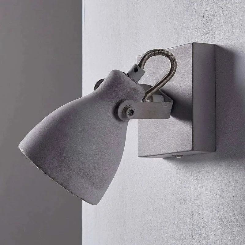 B-Ware Lindby LED-Spot Kadiga Betonleuchte Wandleuchte Wandstrahler Wandlicht GU10 LED