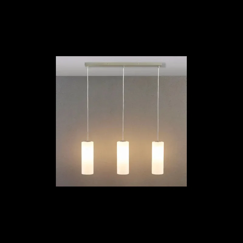 B-Ware Lindby Vinsta Hängeleuchte Pendelleuchte Deckenlampe 3-flmg E27 weißes Glas