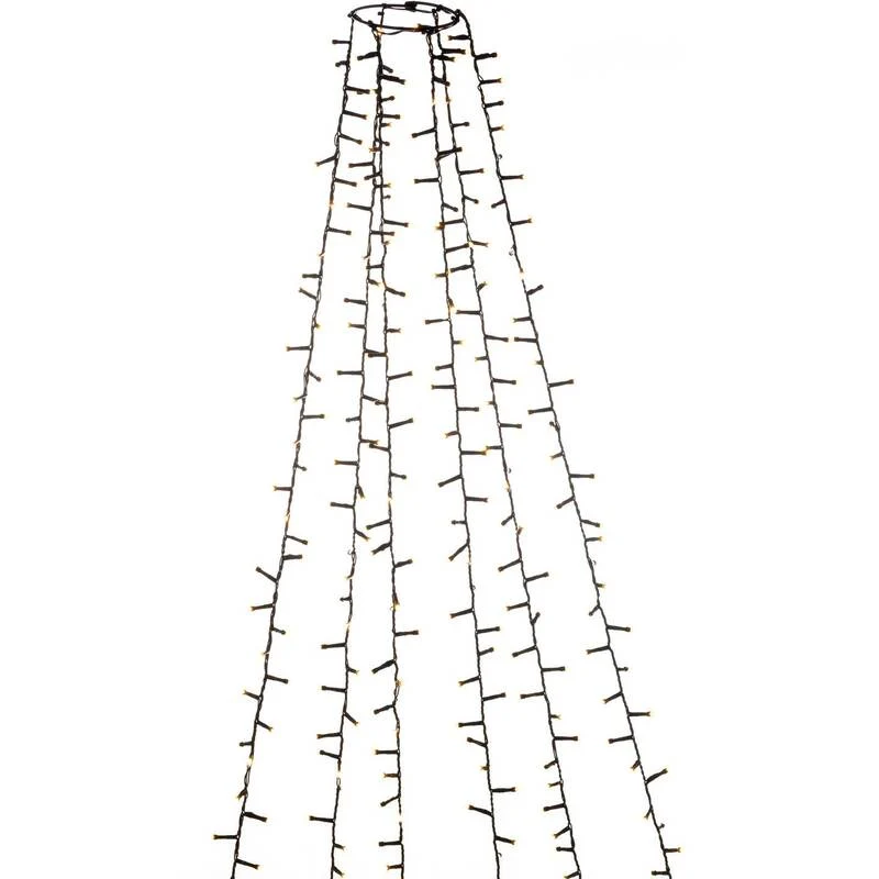 B-Ware Konstsmide Baummantel Baumumhang Micro LED Lichterkette Bernstein Außen 400cm