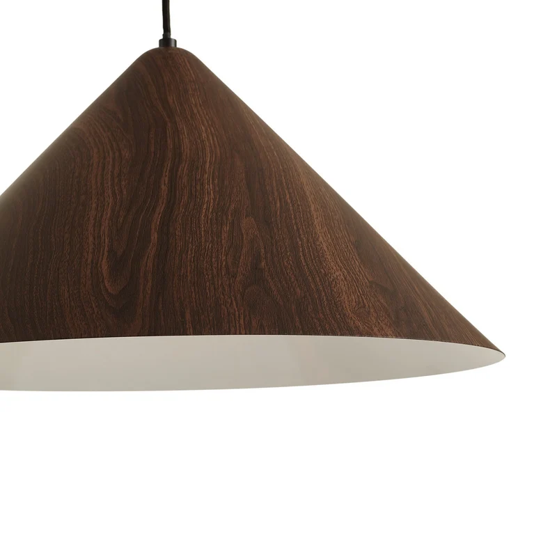 B-Ware Lindby Hängeleuchte Pendelleuchte Clarine Deckenlampe Holz Metall dimmbar Ø50cm