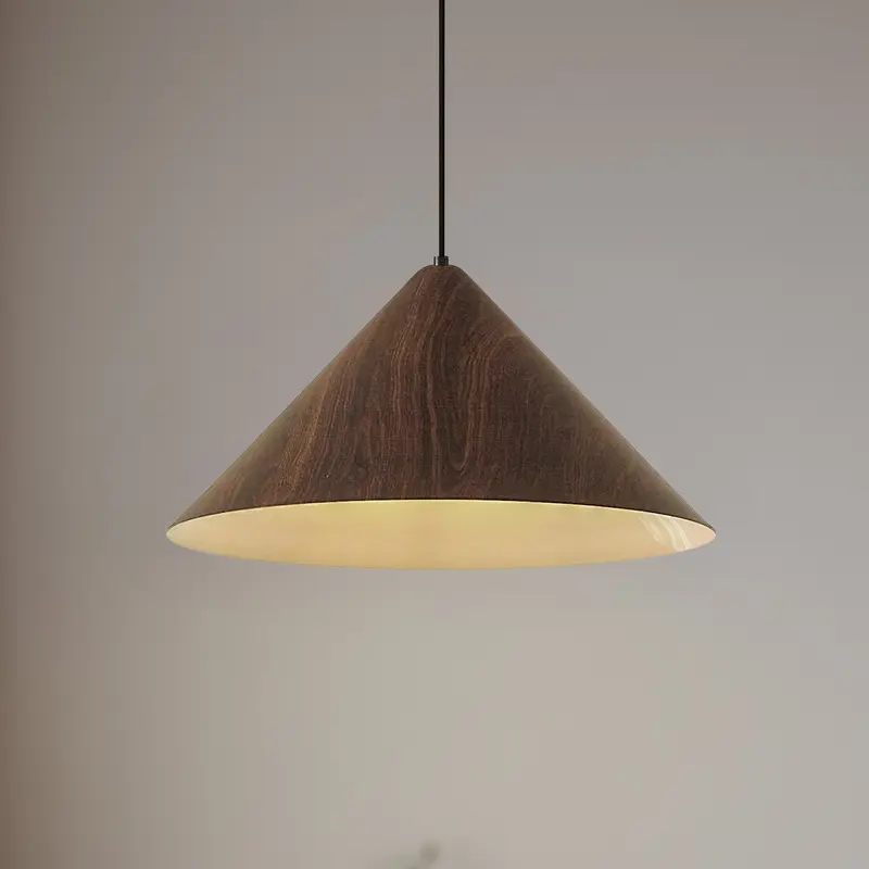 B-Ware Lindby Hängeleuchte Pendelleuchte Clarine Deckenlampe Holz Metall dimmbar Ø50cm