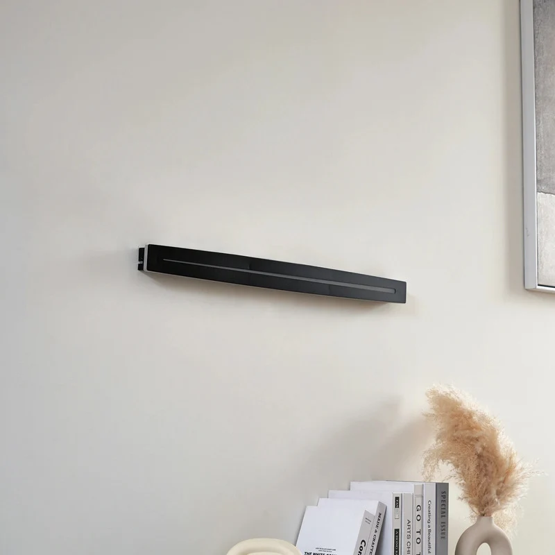 B-Ware Lindby LED-Wandleuchte Wandlampe Benario Aluminium schwarz Beleuchtung 80 cm