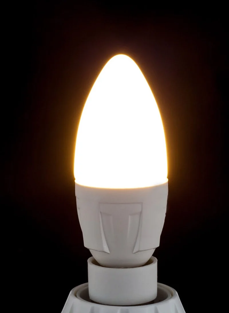 8x B-Ware Philips Lampe Birne LED Kerzenform E14 warmweiß matt weiß 8 STÜCK