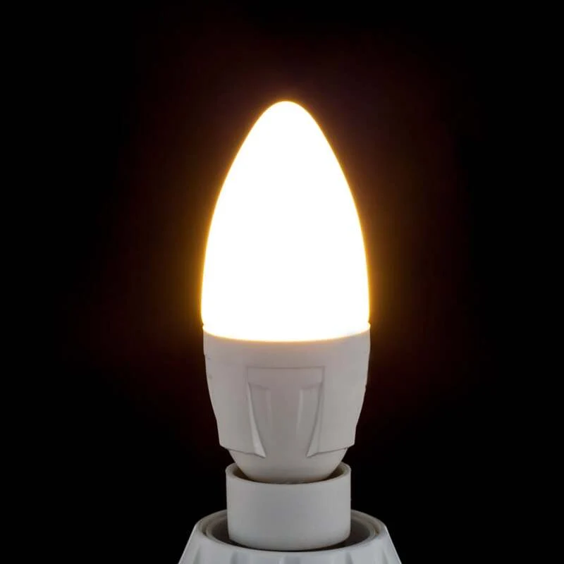 8x B-Ware Philips Lampe Birne LED Kerzenform E14 warmweiß matt weiß 8 STÜCK