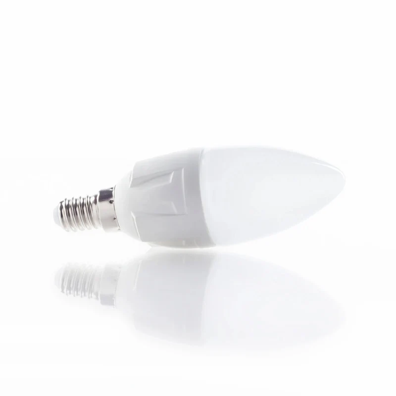 8x B-Ware Philips Lampe Birne LED Kerzenform E14 warmweiß matt weiß 8 STÜCK