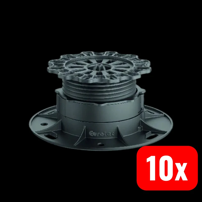 B-Ware Eurotec Verstellfuß Stellfuß PRO M Aufbauhöhe 53-82 mm Profi-Line 10 STÜCK