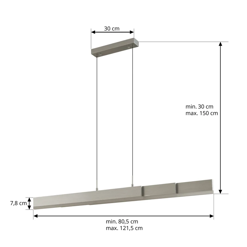 Lucande Pendelleuchte Hängeleuchte LED Leuchte Aluminium Torven SIEHE TEXT/FOTO
