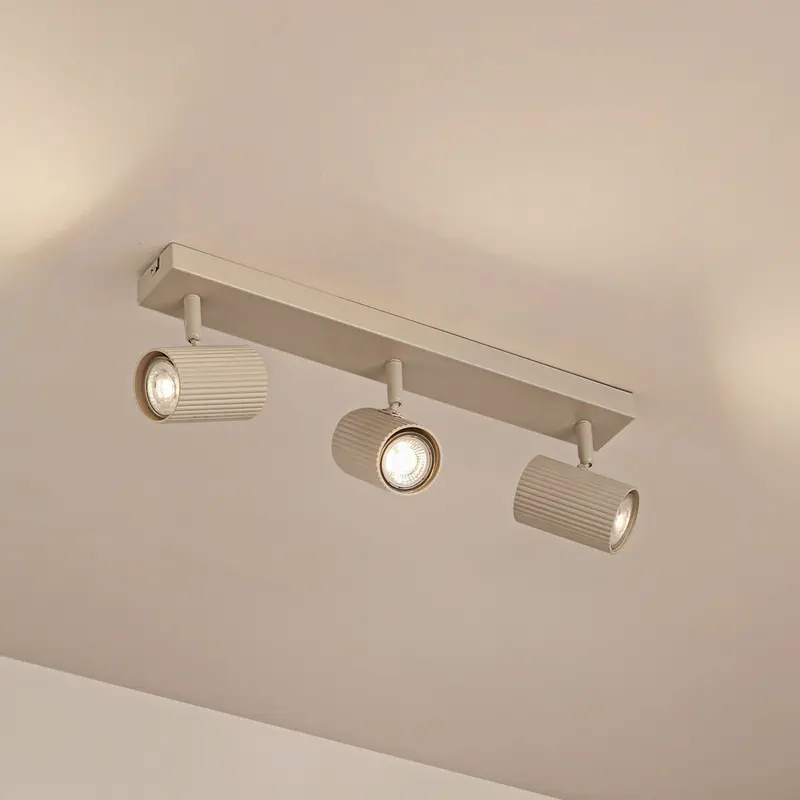 B-Ware Lindby Deckenspots Strahler Kardis beige 3-flammig Metall GU10 LED 3 STÜCK