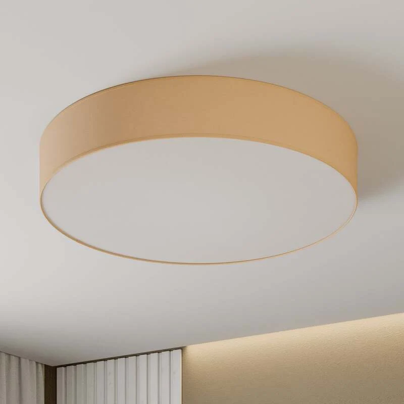 B-Ware Euluna Deckenleuchte Lampe Rondo Leuchte beige Textil Metall LED SIEHE TEXT/F565