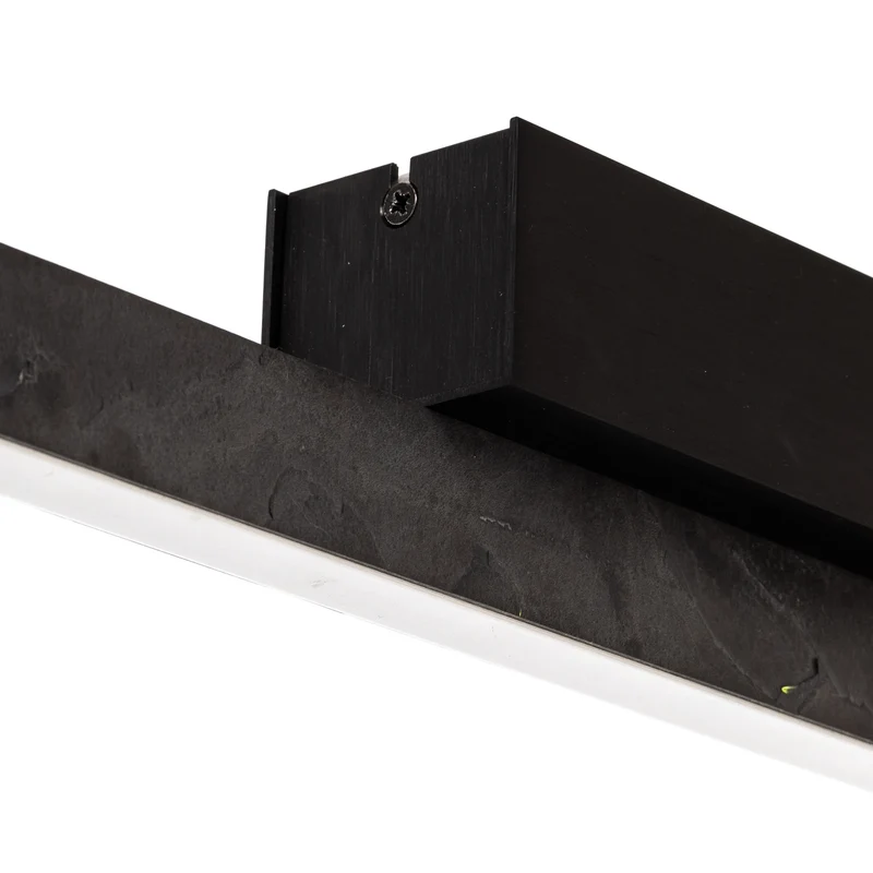 B-Ware Quitani LED-Deckenleuchte Lampe Zino Schiefer Leuchte grau dimmbar Aluminium