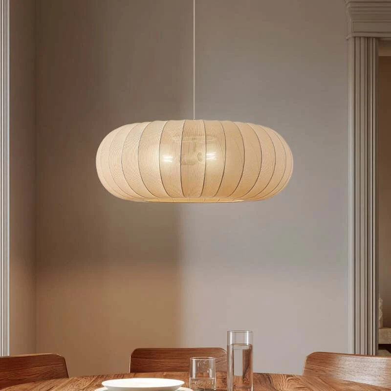 B-Ware Lindby Hängeleuchte Pendelleuchte Helin Deckenlampe beige Textil SIEHE TEXT/F173